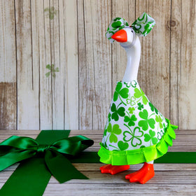 GOOSEEVE 7-inch desk goose summer bow for vibrant display.