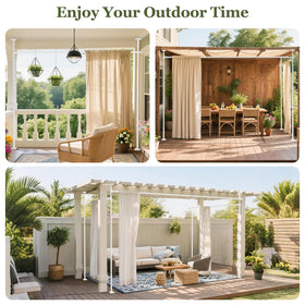 Goovilla I-shaped and L-shaped configurations maximize corner privacy.