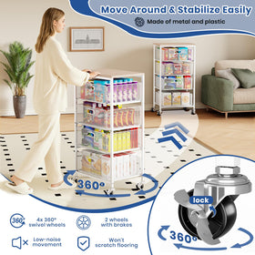 Goovilla breathable mesh drawers keep contents visible and fresh.