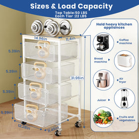 Goovilla cart with lockable wheels for stable movement and placement.
