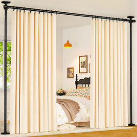 Goovilla floor-to-ceiling divider with no-drill setup for sturdy privacy.