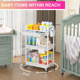 Versatile Goovilla cart suitable for bathroom, kitchen, and craft spaces