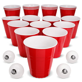GoPong 110 oz party cups demonstrate giant-size fun for backyard games.