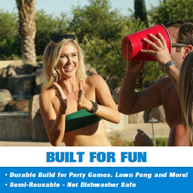GoPong reusable cups offer value with proper cleaning.