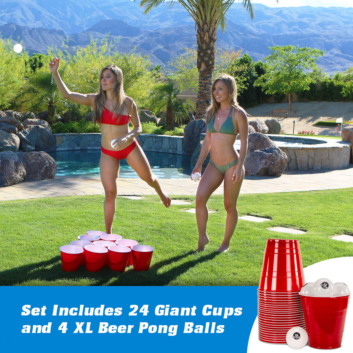 GoPong durable PS plastic construction withstands games with careful handling.