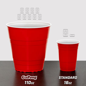 GoPong giant pong balls 3 inch enable dramatic, crowd-friendly matches.