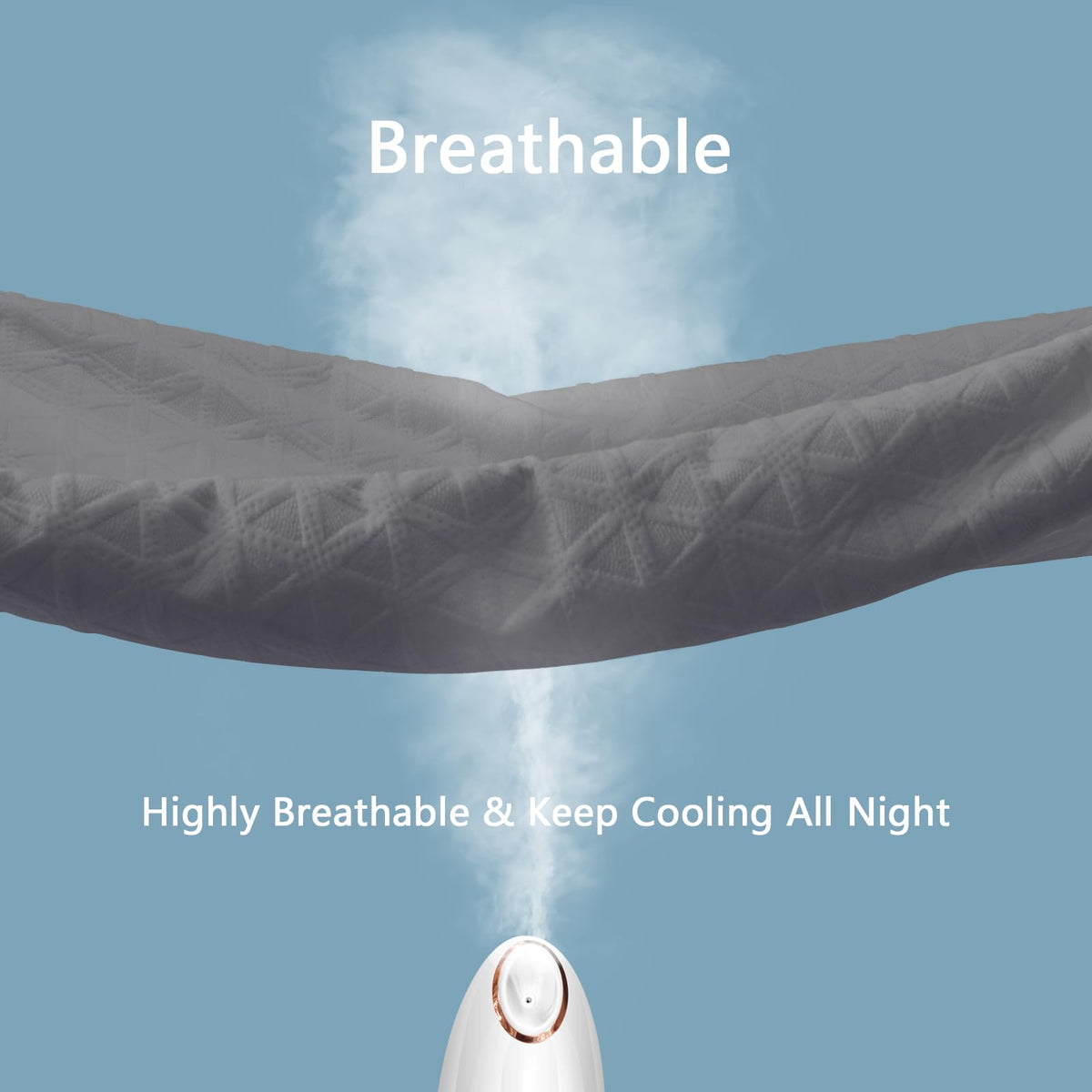 GOPOONY 18-inch deep-pocket fits mattresses up to 21 inches securely.