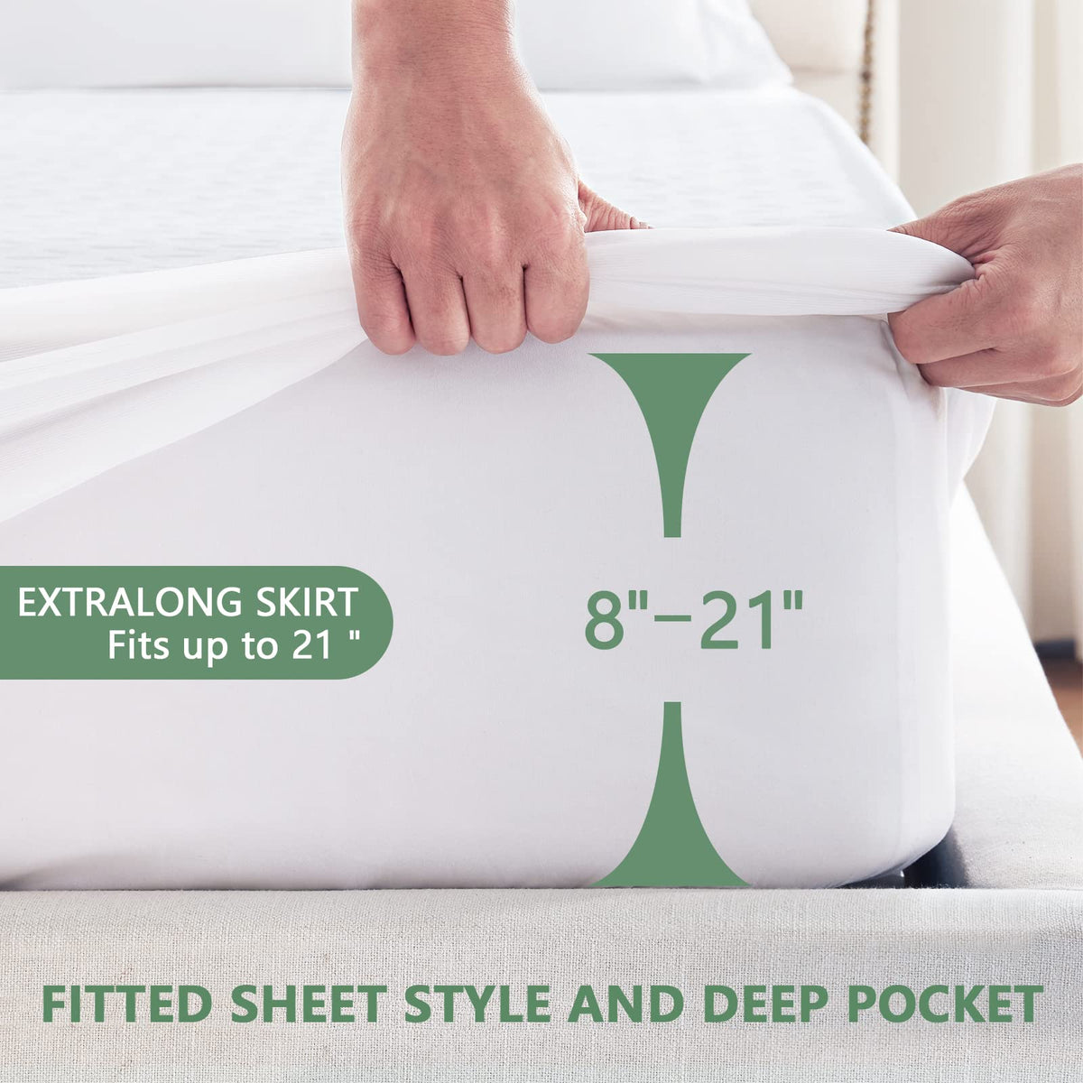 GOPOONY 3D air fabric top surface feels smooth and soft for comfortable sleep.