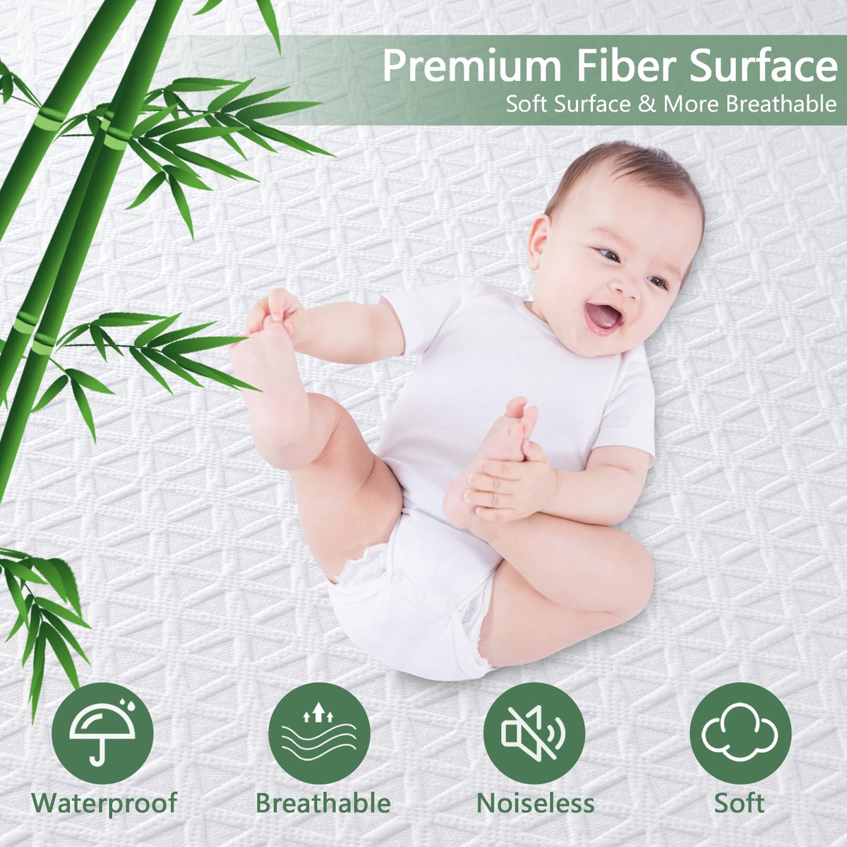 GOPOONY breathable top surface delivers cooling, skin-friendly comfort.