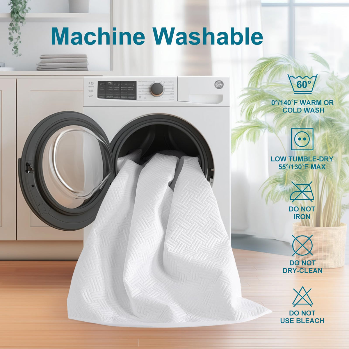 GOPOONY machine-washable waterproof design after many washes