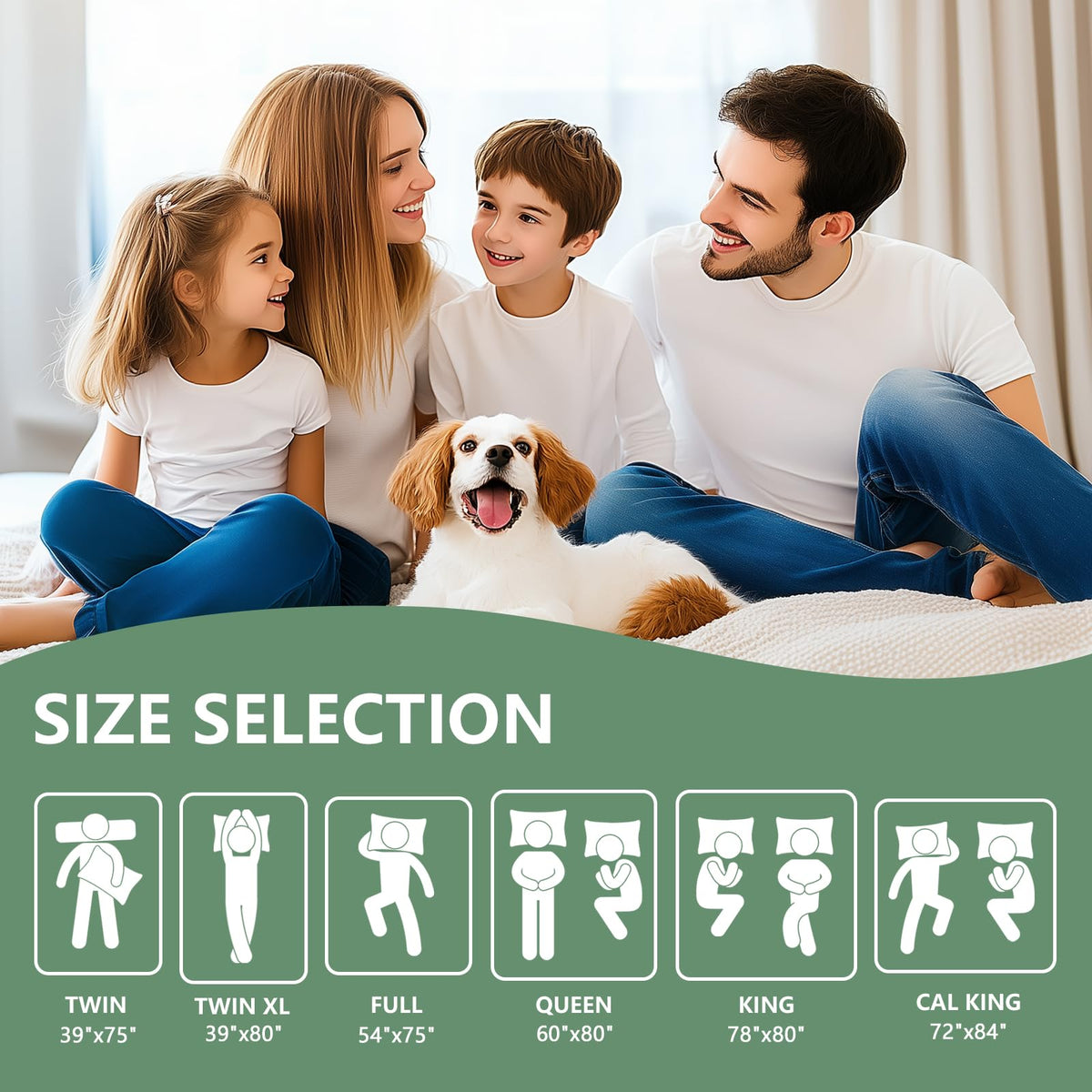 GOPOONY noiseless bed cover remains silent for undisturbed sleep.