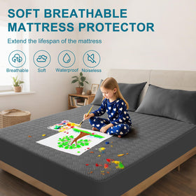 GOPOONY noiseless TPU backing eliminates rustling for peaceful sleep