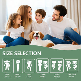 GOPOONY twin XL fit ensures secure coverage for taller mattresses.
