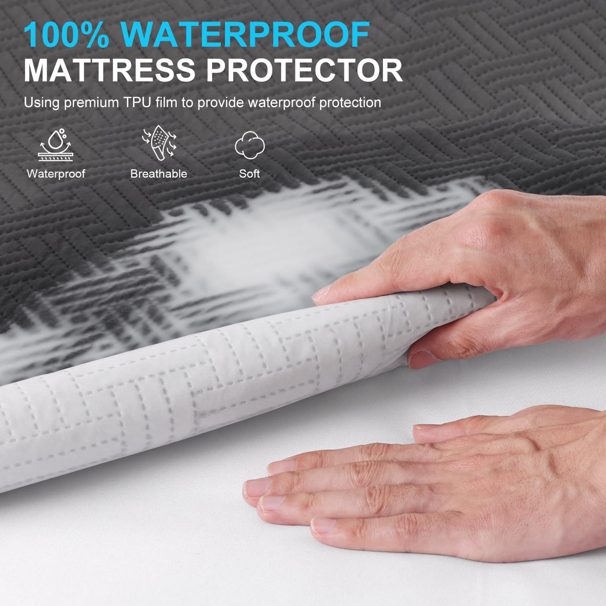 GOPOONY ultra-soft microfiber layer delivers gentle, breathable comfort