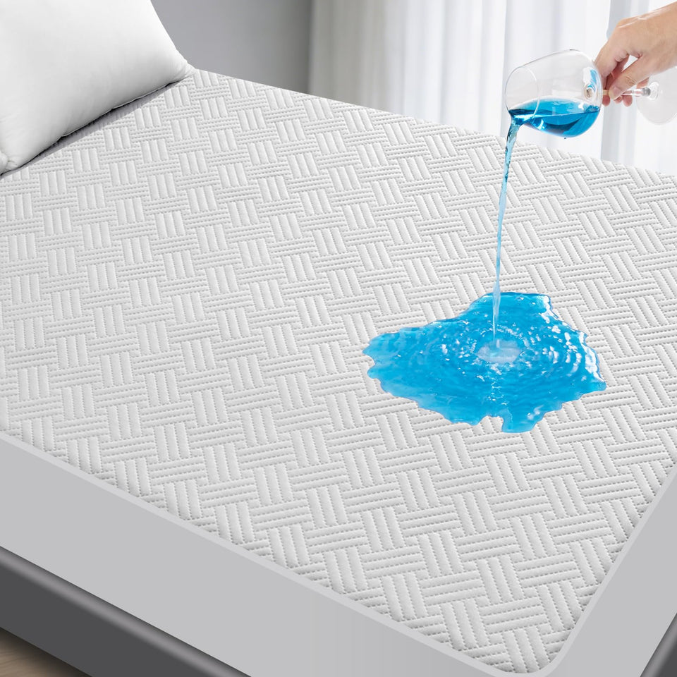GOPOONY waterproof shield for queen mattress protector prevents spills