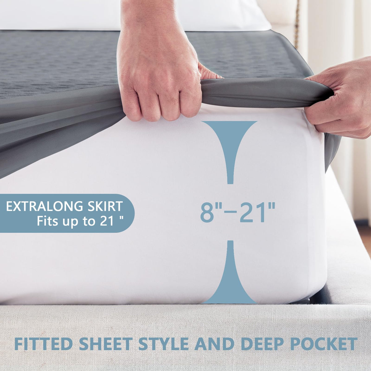 GOPOONY waterproof TPU back layer blocks liquids while staying breathable.