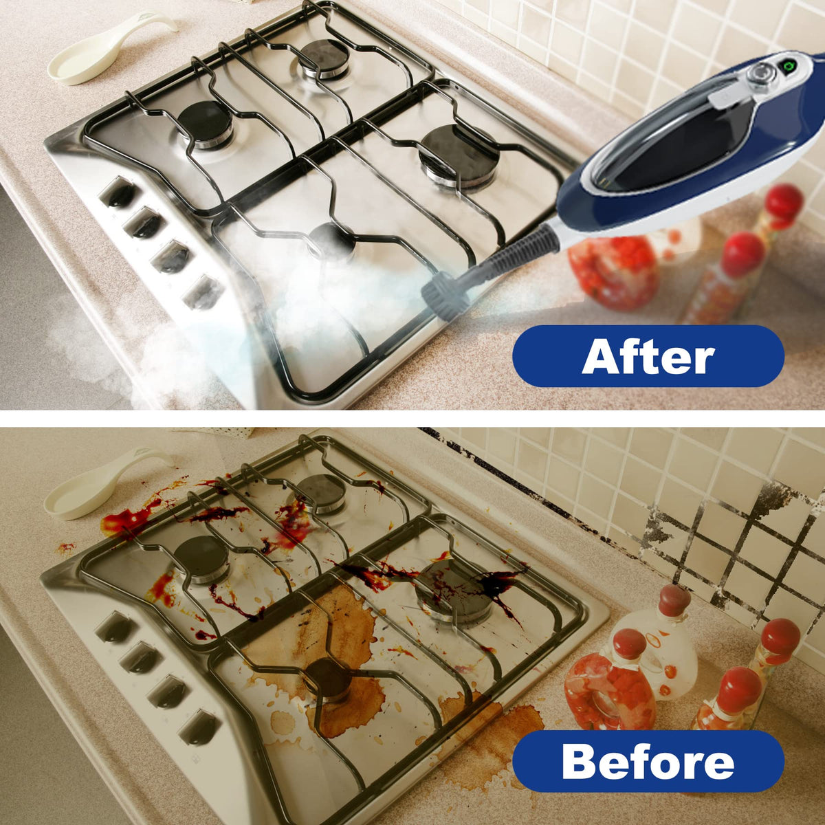 GorFanty steam mop 11-piece accessory kit for versatile tasks