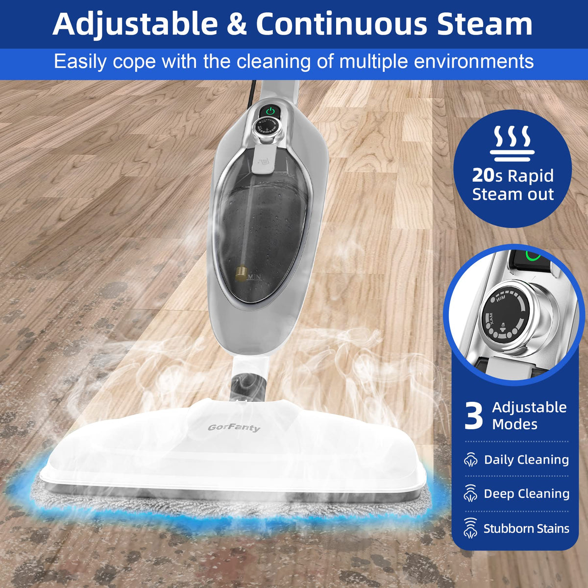 GorFanty carpet glider enables gentle refresh on carpets without chemicals.
