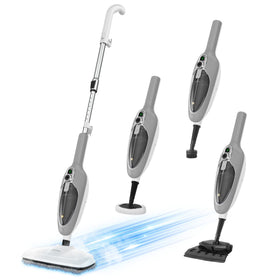 GorFanty steam mop main unit showing all-in-one cleaning versatility.
