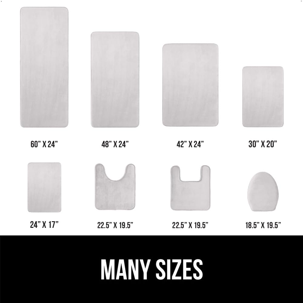 Gorilla Grip 0.75-inch memory foam contours and supports feet.