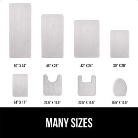 Gorilla Grip 0.75-inch memory foam contours and supports feet.