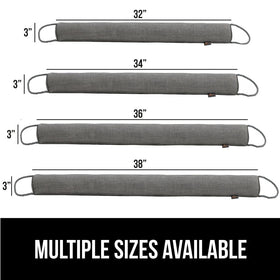 36-inch length provides comprehensive coverage for standard doors