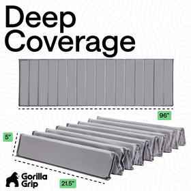 Gorilla Grip 96-inch length covers wide seating area.