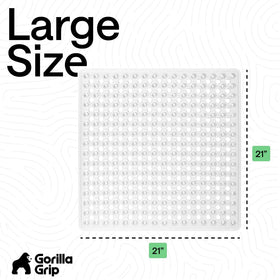 GORILLA GRIP air-dry over tub edge after shower for readiness