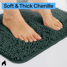 GORILLA GRIP bath rug 36x24 TP rubber backing — durable non-slip support