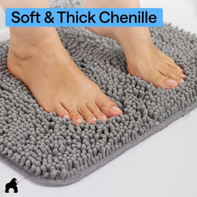 GORILLA GRIP TP rubber backing offers durable, non-slip stability