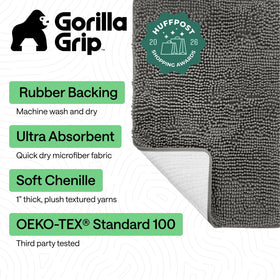 Gorilla Grip chenille close-up highlights thick, cozy pile.