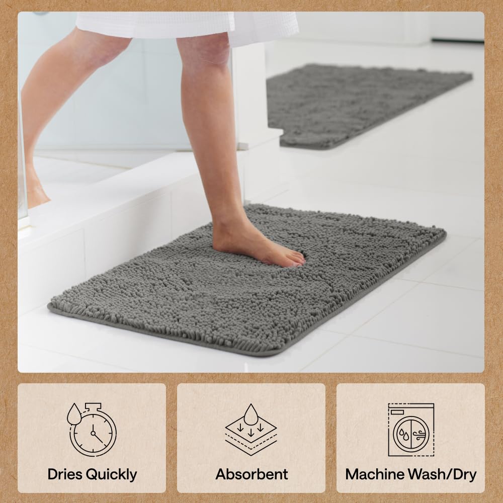Gorilla Grip bath mat resists fading and retains color.