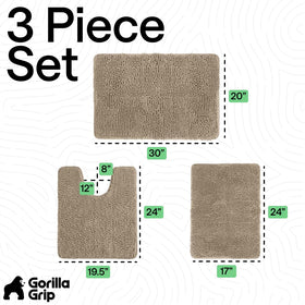 Gorilla Grip machine-washable rug makes upkeep easy.