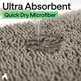 Quick-dry microfiber fibers help mats stay fresh between washes.