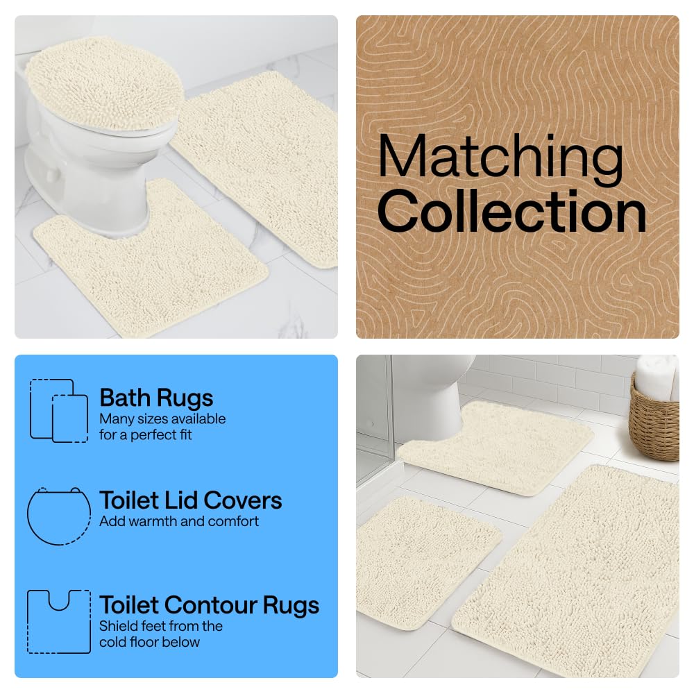 Gorilla Grip ivory cream color enhances decor with a soft inviting look