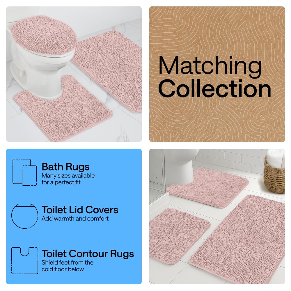 GORILLA GRIP matching chenille collection ties your bathroom decor together.