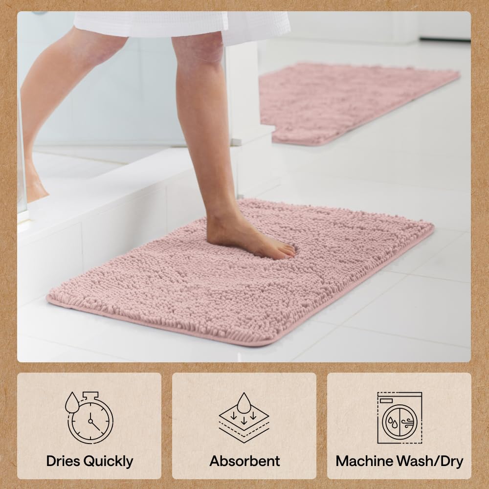 GORILLA GRIP one-inch-thick chenille pampers tired feet.