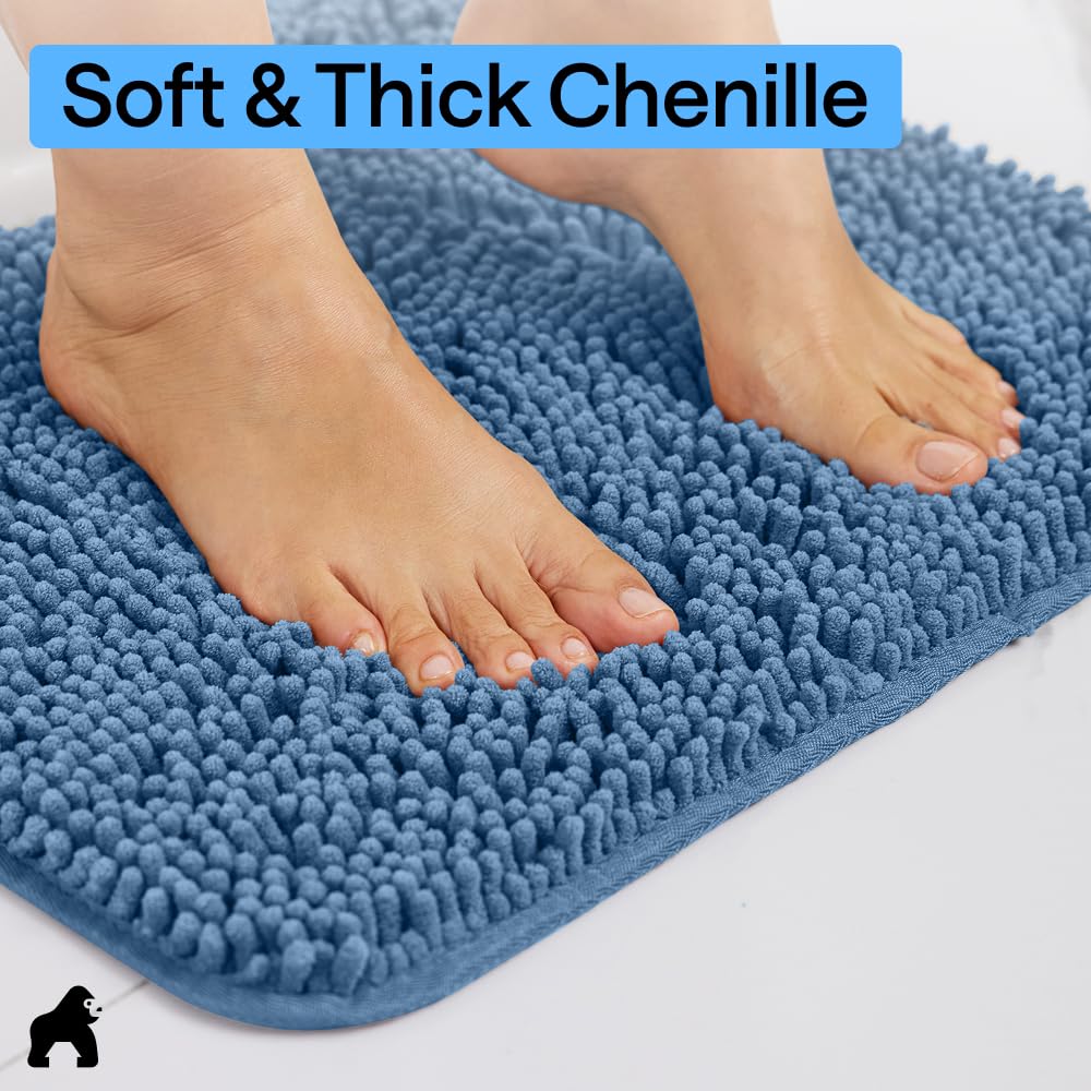 Gorilla Grip 24x19-5 contour rug with oval base fit and plush drying.