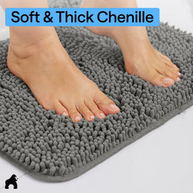 Gorilla Grip TP rubber backing provides durable non-slip stability.