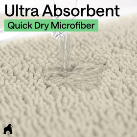 GORILLA GRIP washable bath mat designed for frequent laundering.