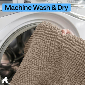 Gorilla Grip soft chenille rug brings everyday luxury to your bath.