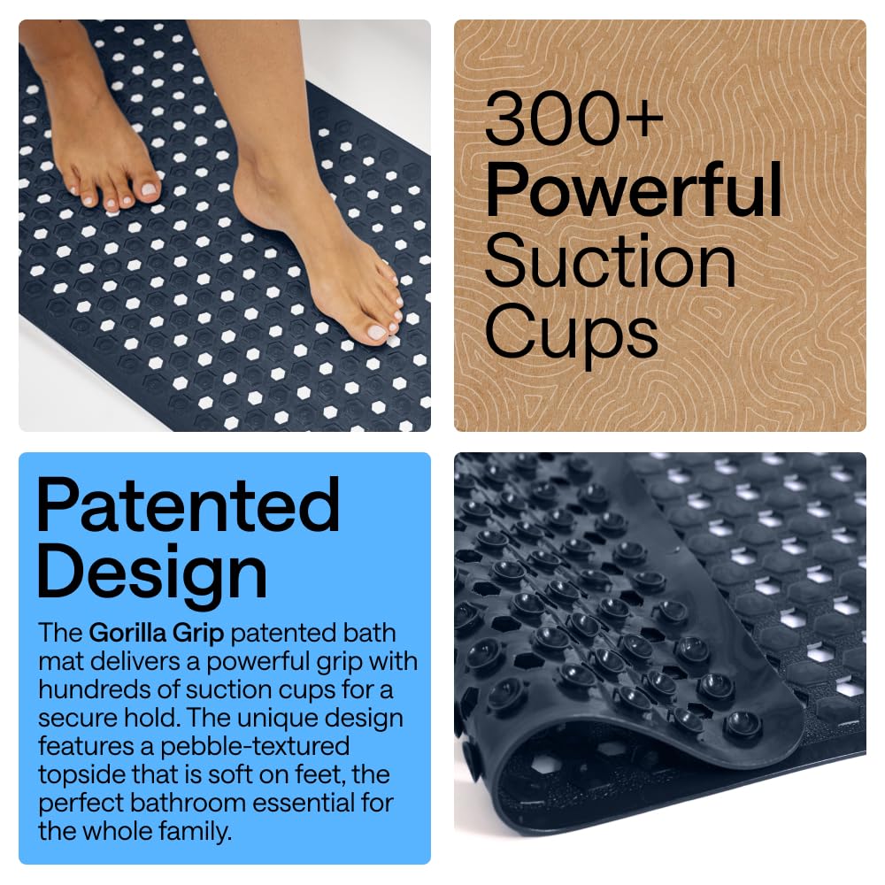 GORILLA GRIP BPA-free hexagon texture provides soft footing.