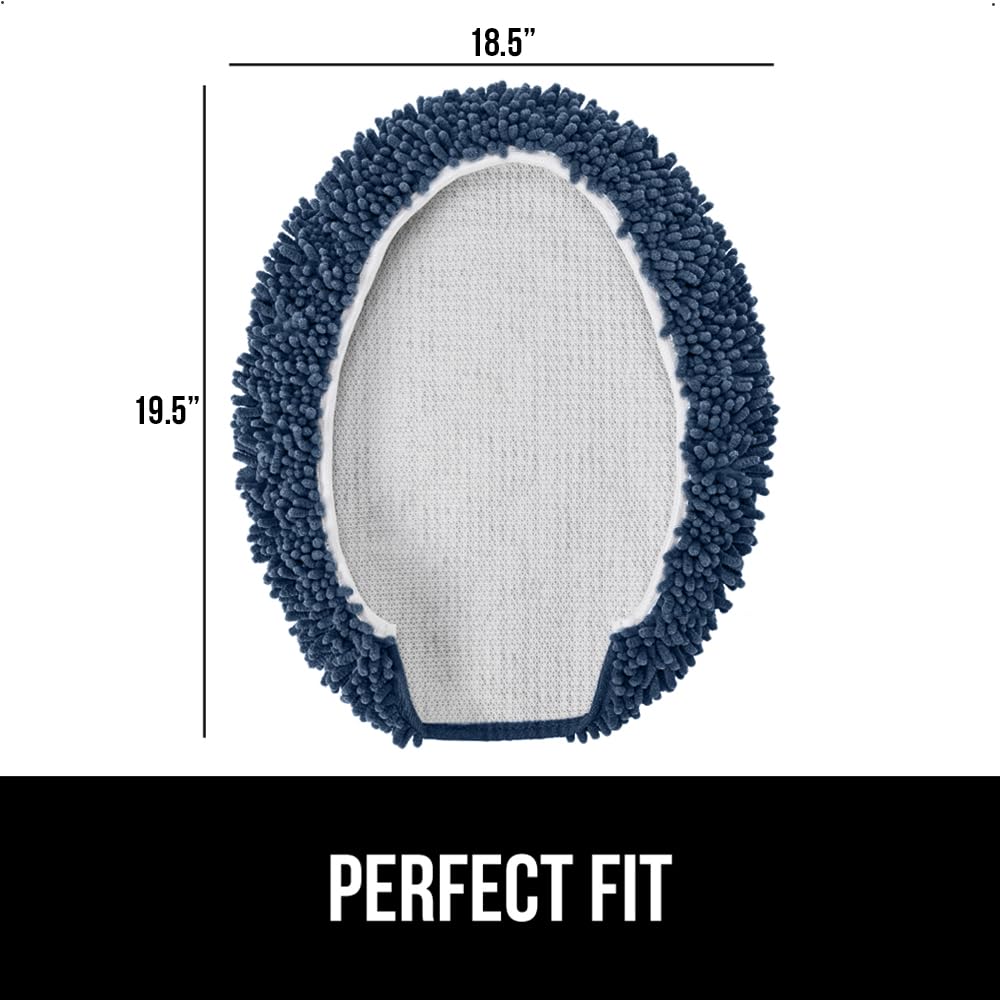 Gorilla Grip chenille contour rug enhances bathroom comfort
