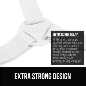 Gorilla Grip circular metal clips resist snapping for durable bed support.