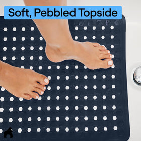 GORILLA GRIP helps keep tubs cleaner with water flow.