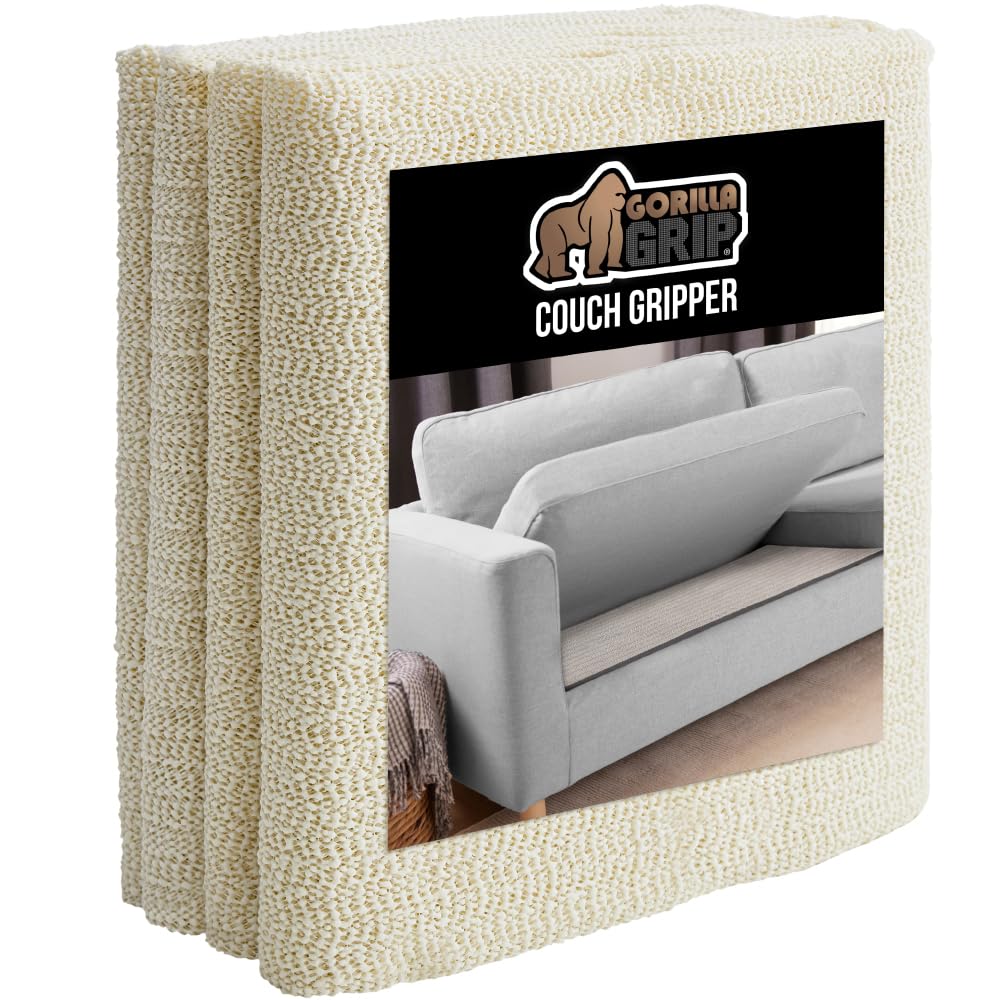 Gorilla Grip couch pad dual grip on mattress shows added stability for sleeping and lounging.