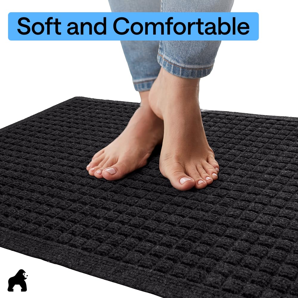 GORILLA GRIP crush-proof construction handles heavy traffic with ease.
