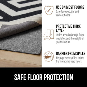 GORILLA GRIP trim-to-fit pad suits various rug sizes and shapes
