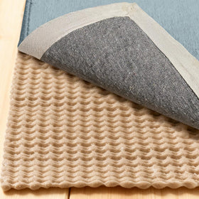 GORILLA GRIP dual-sided rug pad 5x7 prevents slipping on hardwood floors.