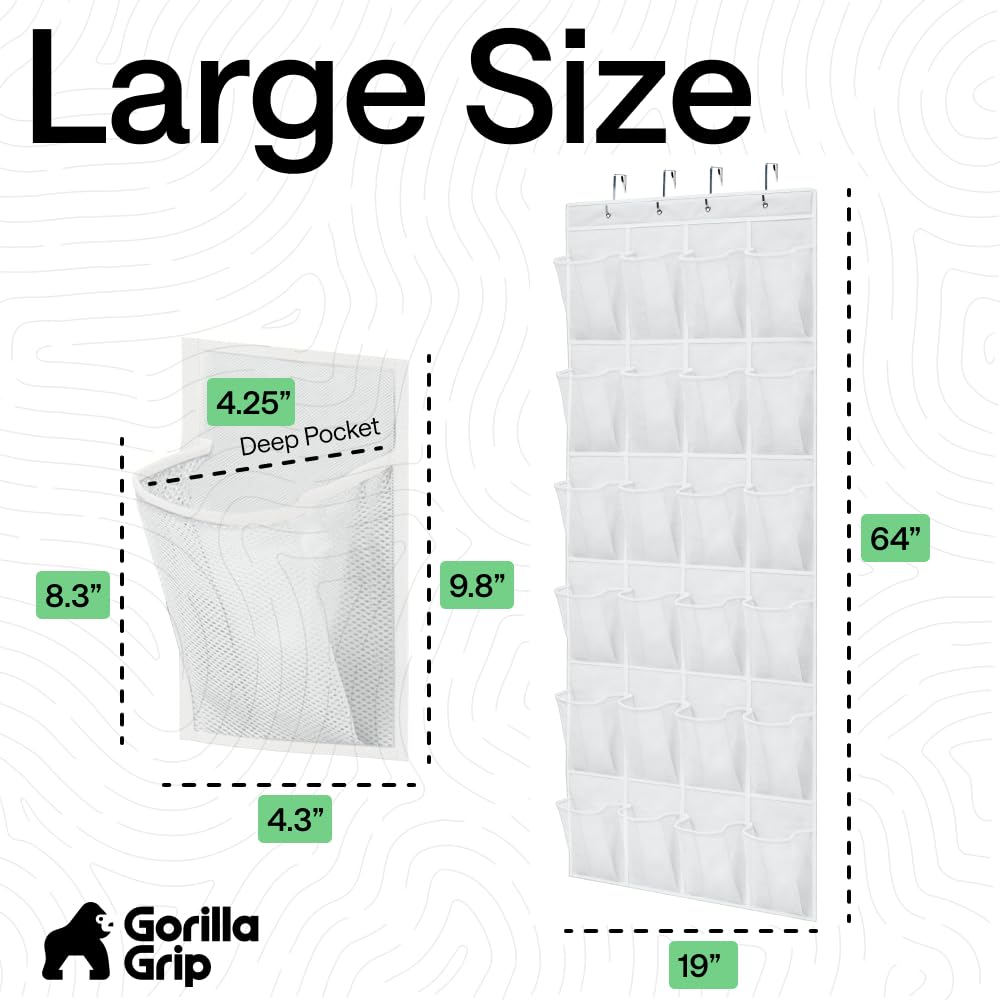 Gorilla Grip easy hang design over a standard door installation